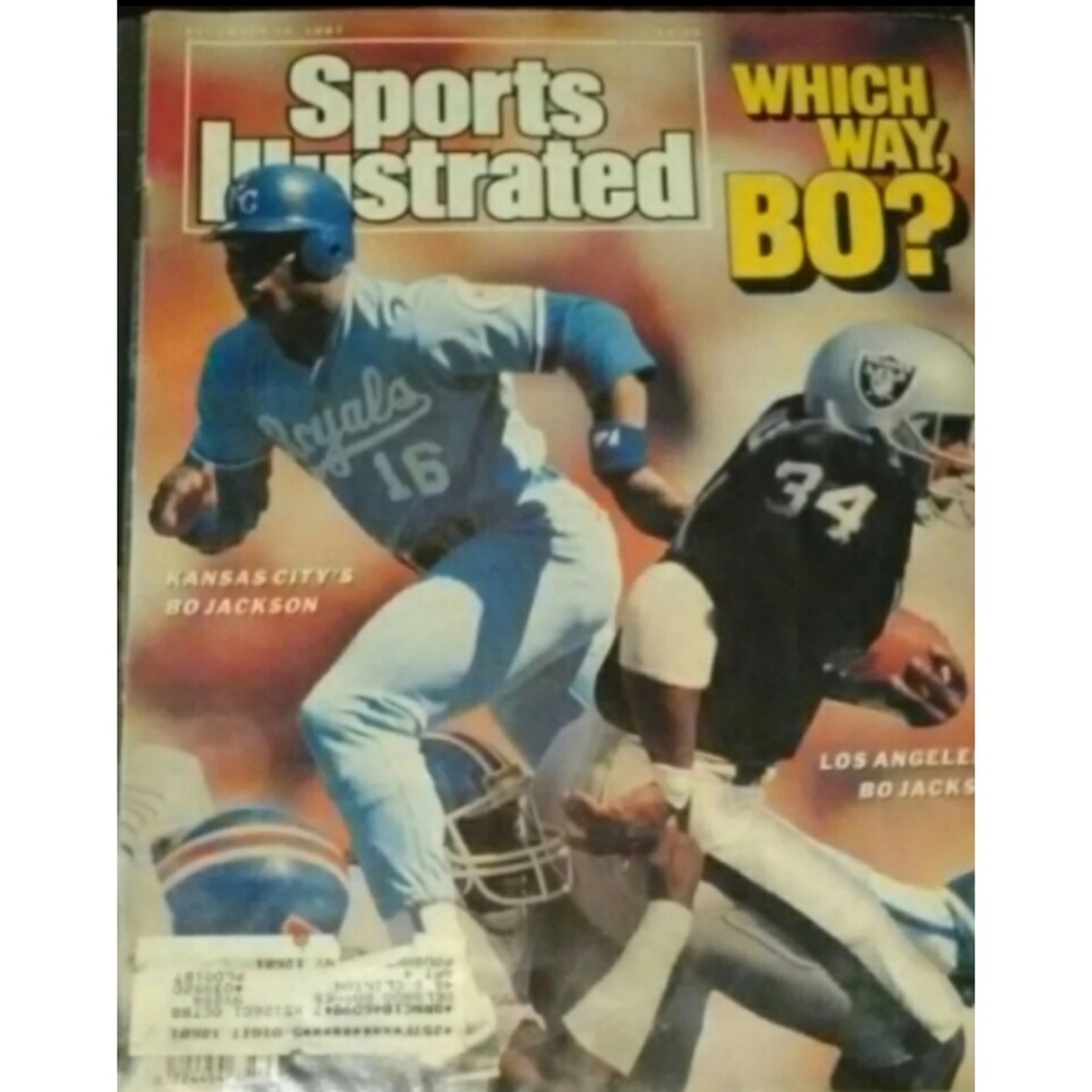🏈Sports Illustrated 1987 Which Way Bo? KC or LA